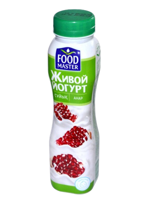 Питьевой Живой Йогурт со вкусом граната 0,28л - фото 35118