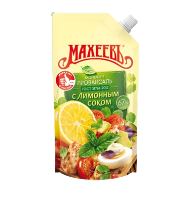 Майонез Махеев Провансаль с лимон. 190 гр 67% - фото 35134