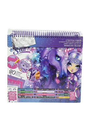 Альбом для раскрашивания 35стр/12 карандашей/250стикеров - фото 35218