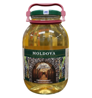 Вино Банка Chardonnay бел. п/сл Молдова 2л  - фото 35285