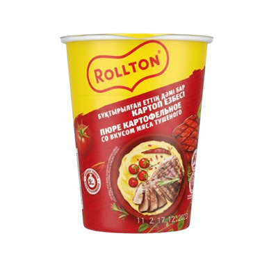 Пюре картофельное Ролтон со вкусом тушеного мяса 55гр - фото 35311