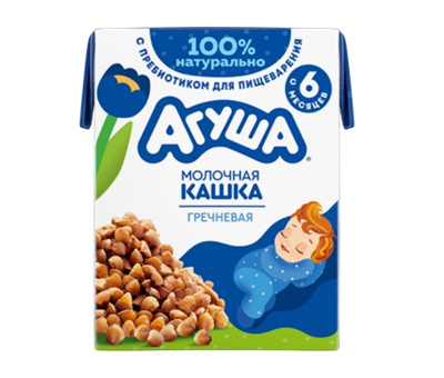 Каша Агуша молочная гречневая 200гр - фото 35366