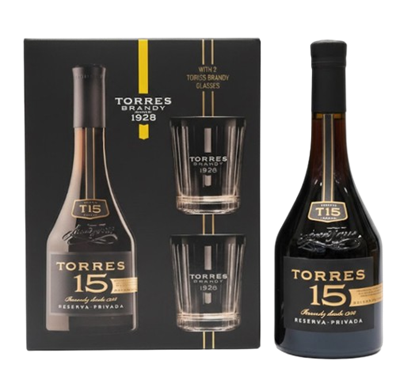 Бренди TORRES 15 Y 0.7л в кор.+2glass - фото 35391