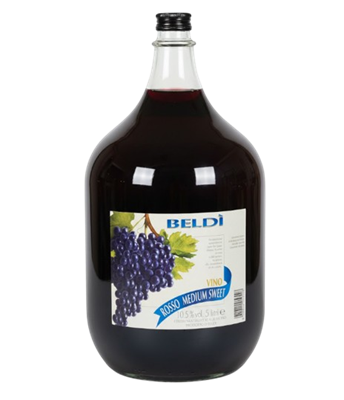 Вино Beldi Vino Red Semisweet кр. п/сл Италия 5л  - фото 35412
