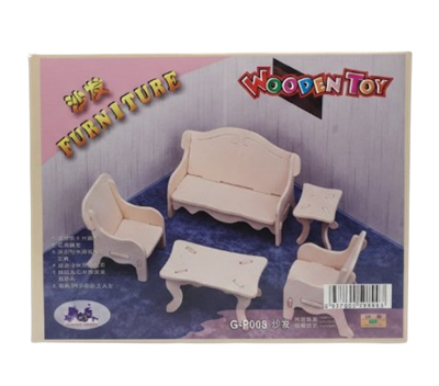 Конструктор Woodcraft Гостинная/Кухня G-P008 - фото 35413