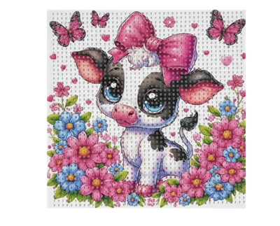 Мозаика Алмазная ВКМ004 Коровка 20*20см  - фото 35419