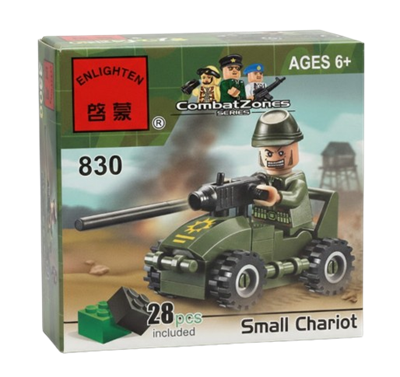 Конструктор Brick Small Chariot, 830,  28шт, 6+  - фото 35441