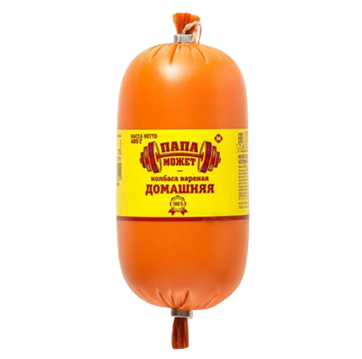 Колбаса вареная Папа Может Домашняя 400гр - фото 35457
