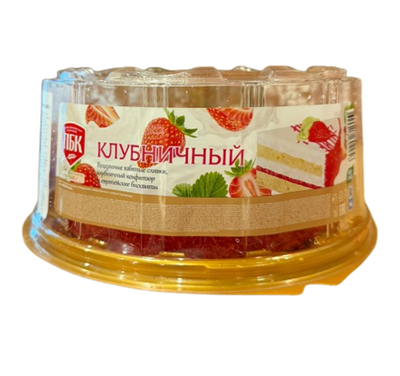 Торт Йогуртовый с клубникой 650гр - фото 35483