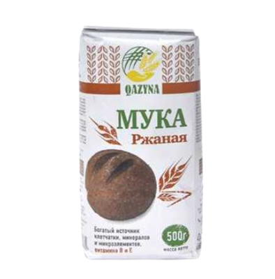 Мука Qazyna ржаная 500гр - фото 35536