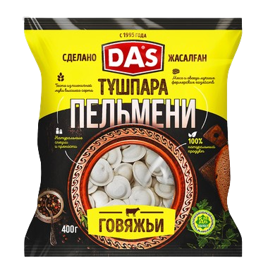Пельмени DAS говяжьи 400гр - фото 35739