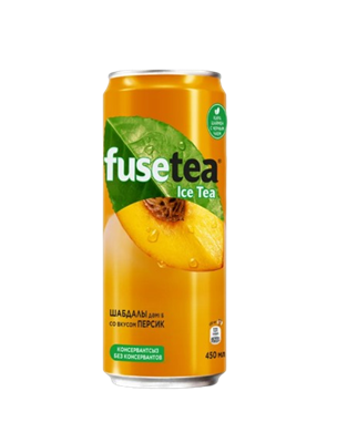 Холодный чай Fusetea Персик ж/б 0,450л - фото 35747