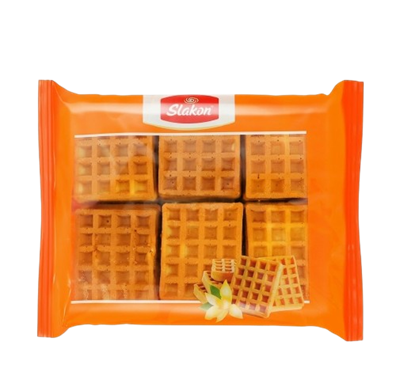 Мягкие вафли Slakon ванильные 440 гр  - фото 35898
