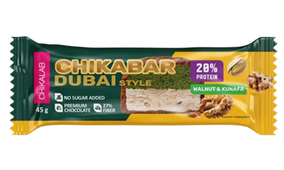 Батончик глазированный Chikalab грецкий орех с фисташкой 45гр - фото 35989