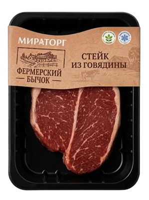 Стейк из говядины Мираторг Фермерский бычок 260 гр - фото 36138