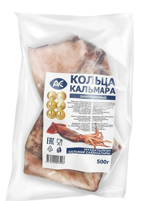 Кальмар АС Тушка с/м фасованная 500гр - фото 36221