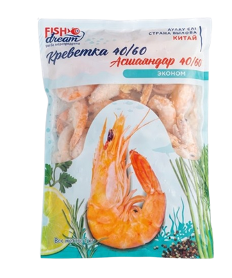 Креветка Fish Dream вар/морож 40/60, кг - фото 36360