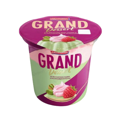 Пудинг Гранд Десерт Фисташка и сливочно-малиновый мусс 4.7%200 гр - фото 36513