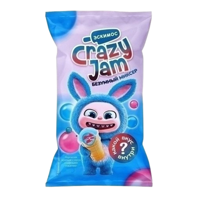 Мороженое CRAZY JAM Безумный миксер в стакане 75гр - фото 36530