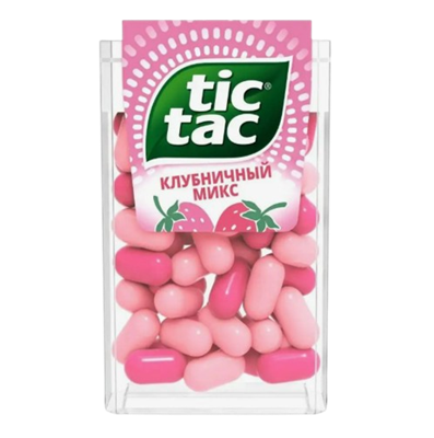 Драже Тик Так клубничный микс 16гр  - фото 36579