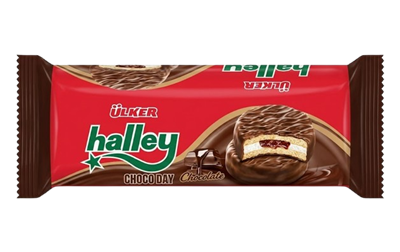 Сэндвич-печенье Halley Chocoday chocolate 210гр - фото 36611