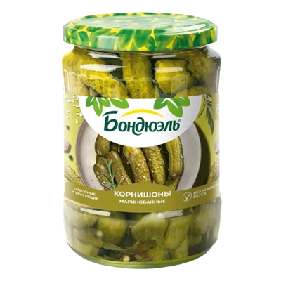 Корнишоны Bonduelle маринованые 500мл - фото 36679