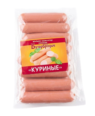 Сосиски Бутербродыч куриные 400 гр - фото 36737
