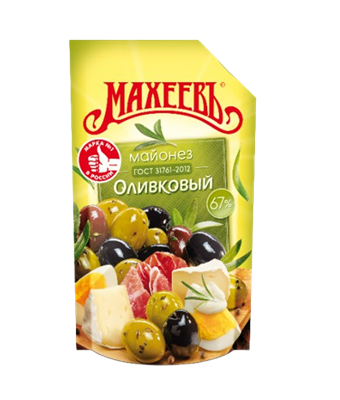 Майонез Махеев Оливковый 380 гр 67% - фото 36914
