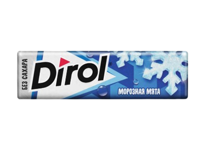 Жевательная резинка Dirol Морозная мята 13,6гр - фото 37054