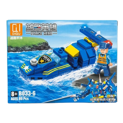 Конструктор Police Hero, 80шт,  6+, арт 033-6 - фото 37094