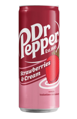 Напиток Dr.Pepper Strawberrier And Cream  ж/б 0,33л - фото 37305