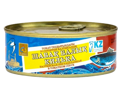 Килька Кублей Балтийская в томатном соусе с ключом 240гр  - фото 37350