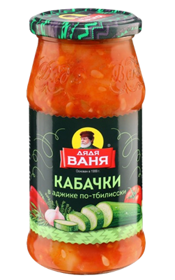 Кабачки Дядя Ваня в аджике по-Тбилисски 460гр - фото 37538