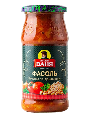 Фасоль Дядя Ваня печеная по домашнему 480гр - фото 37549