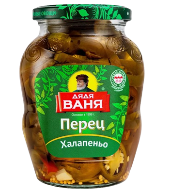 Перчики Дядя Ваня Халапеньо 350гр - фото 37553