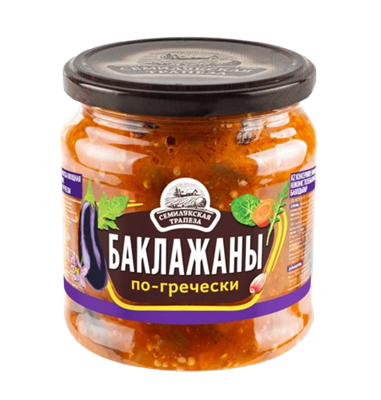 Закуска овощная Баклажаны по-гречески 460 гр - фото 37584