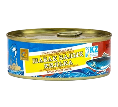 Килька Кублей Балтийская в томатном соусе с ключом 240гр  - фото 37870