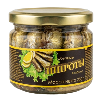 Шпроты в масле JFM 250гр в стекле - фото 37885