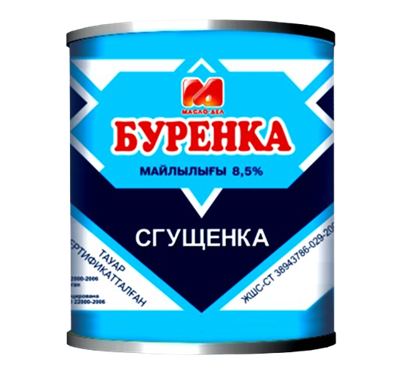 Сгущенка Буренка 8,5% 380 гр - фото 37933