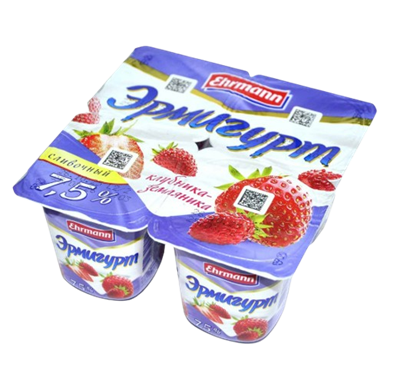 Эрмигурт клубника-земляника 7,5% 100гр - фото 38043