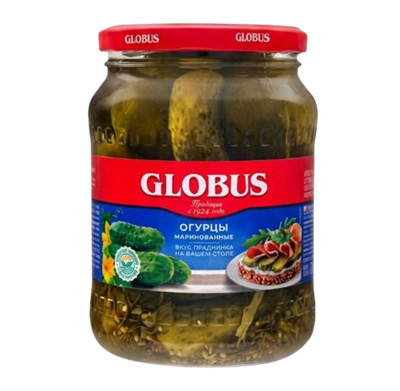 Огурцы Globus маринованные 720мл - фото 38049