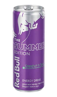 Энергетический напиток Red Bull Edition Грейпфрут в банке 0,25л - фото 38088