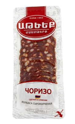 Колбаса сырокопченая Чоризо в нарезке г/у 90 гр - фото 38236