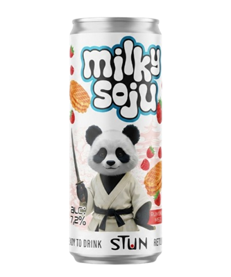Напиток спиртной Milky Soju Stun Малина газированный 0,25л - фото 38348
