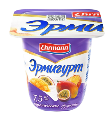 Эрмигурт тропические фрукты 7,5% 100гр - фото 38382