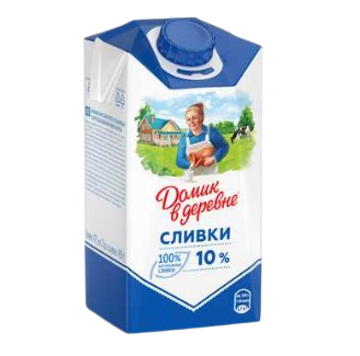Сливки Домик в Деревне жир.10% 0,48л - фото 38598
