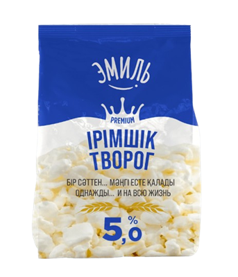 Творог Эмиль Домашний 5% п/мешок 350гр  - фото 38636