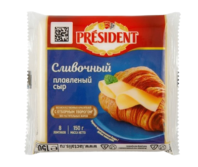 Сыр President Мастер бутербродов Сливочный 40% 150гр   - фото 38997