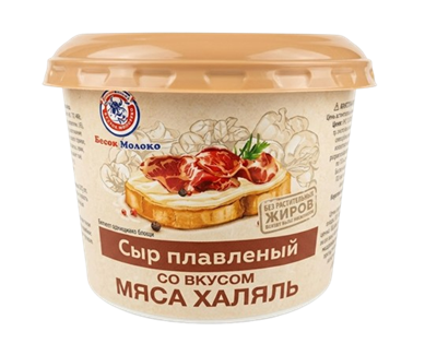 Сыр плавленный Восток Молоко со вкусом мяса халяль 180гр - фото 39198
