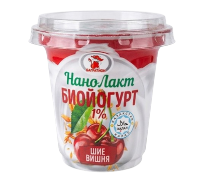 Биойогурт Нанолакт вишня 1% 130гр - фото 39325